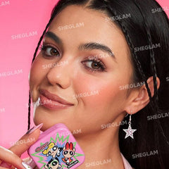 SHEGLAM The Powerpuff Girls X SHEGLAM Tough Love Shimmer Blush-Utonium Blusher - XOXO cosmetics
