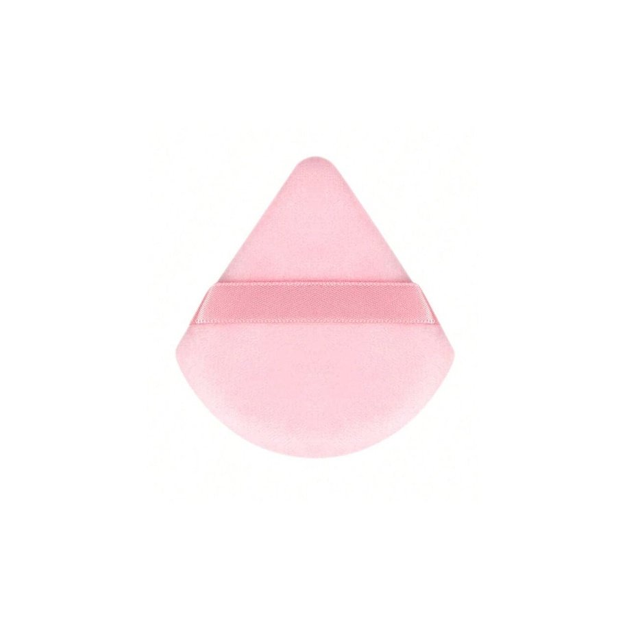 SHEIN 1pcs Triangle Shaped Velvet Powder Puff Makeup Tools - XOXO cosmetics