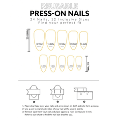 SHEIN 24Pcs French Almond White Bow & Faux Pearl Design Press On Nails Press On Nails - XOXO cosmetics