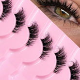 SHEIN 9 Pairs Half Lashes With Clear Band Natural Look Cat Eye Lashes Eyelashes - XOXO cosmetics