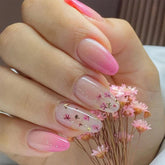 SHEIN Cute Flower Almond Press On Nails Press On Nails - XOXO cosmetics