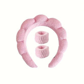 SHEIN Face Washing Headband + 2 Face Washing Wrist Straps Set Skin Tools - XOXO cosmetics