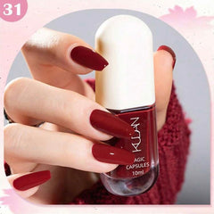 SHEIN - KUDAN Star River Dream Peelable Nail Polish Red Style Nail Polish - XOXO cosmetics