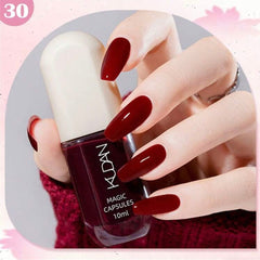 SHEIN - KUDAN Star River Dream Peelable Nail Polish Red Style Nail Polish - XOXO cosmetics