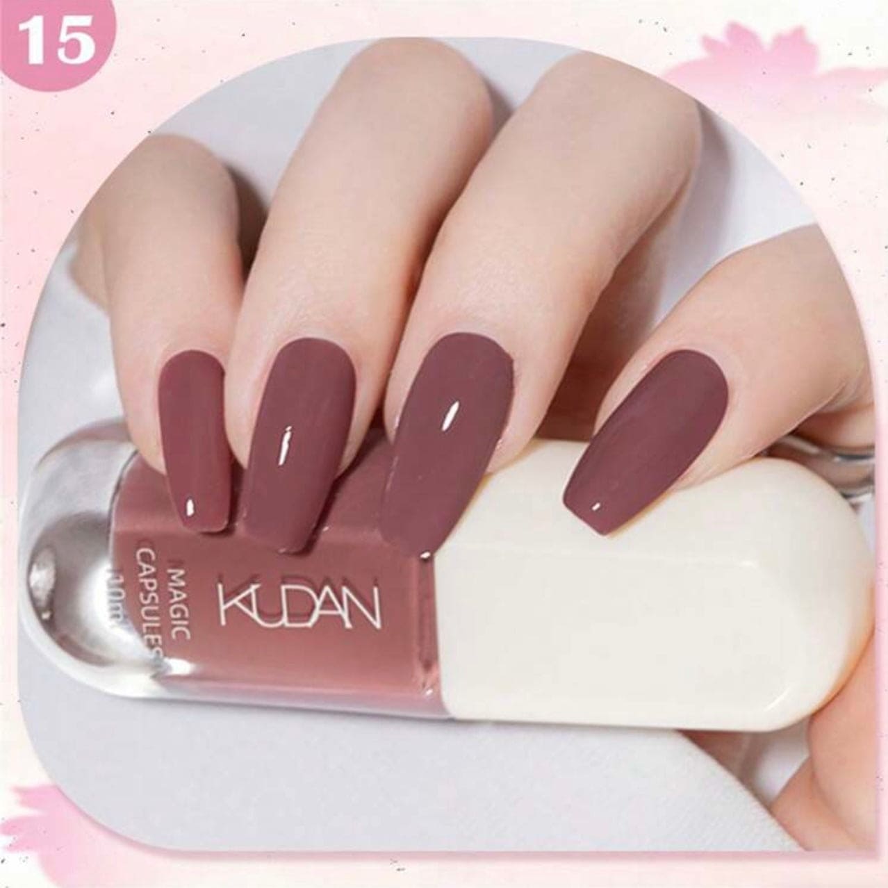 SHEIN - KUDAN Star River Dream Peelable Nail Polish Red Style Nail Polish - XOXO cosmetics