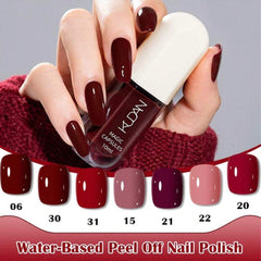 SHEIN - KUDAN Star River Dream Peelable Nail Polish Red Style Nail Polish - XOXO cosmetics