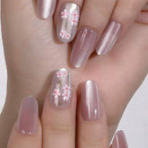SHEIN Light Pink Short Almond Press On Nails - Small Press On Nails - XOXO cosmetics