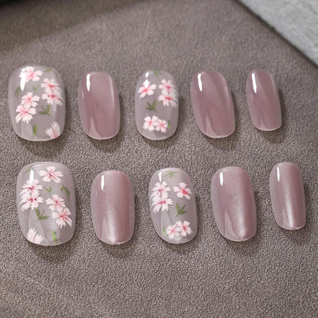 SHEIN Light Pink Short Almond Press On Nails - Small Press On Nails - XOXO cosmetics