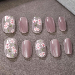 SHEIN Light Pink Short Almond Press On Nails - Small Press On Nails - XOXO cosmetics
