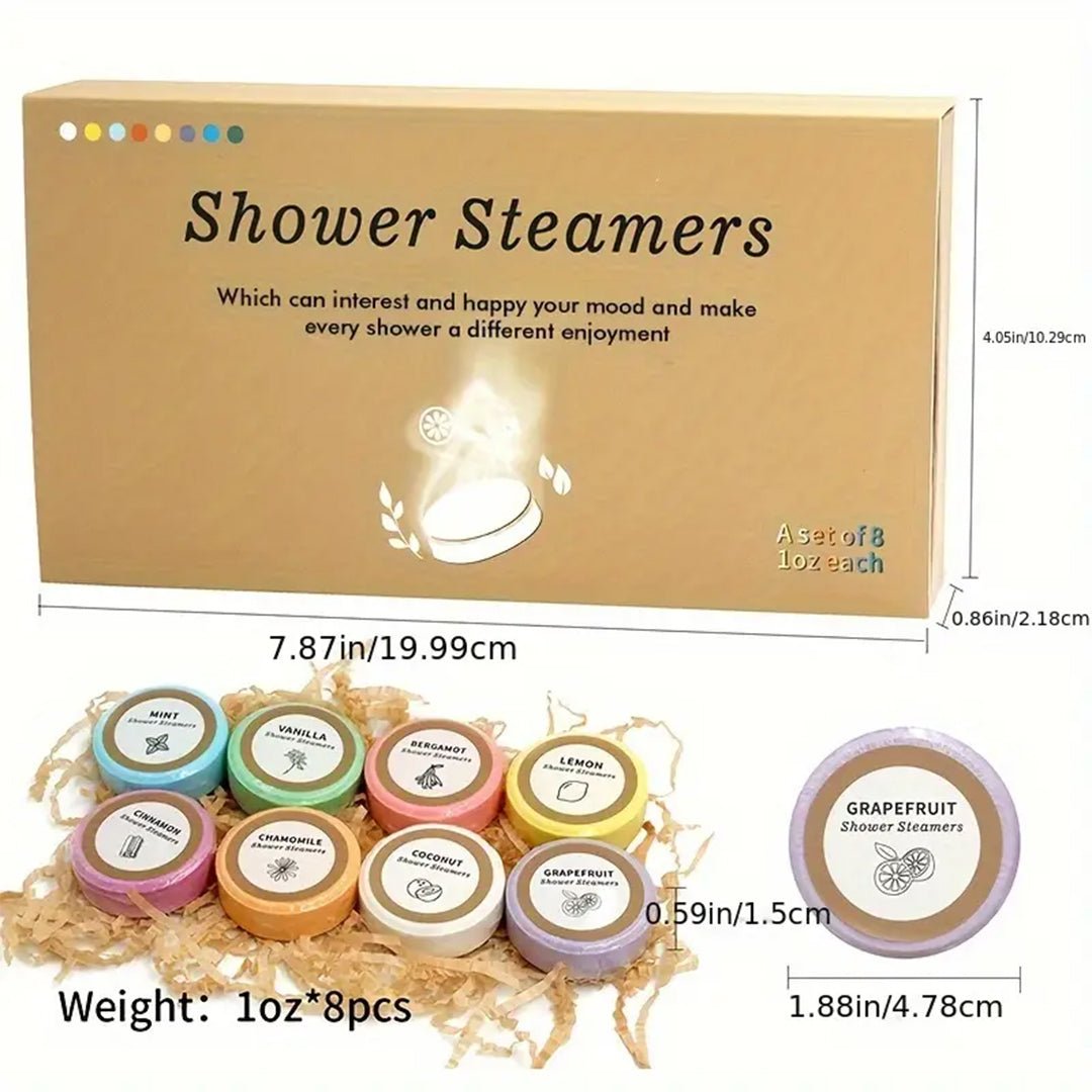 SHEIN Shower Steamers a Set of 8 Bath Bomb - XOXO cosmetics
