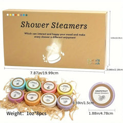 SHEIN Shower Steamers a Set of 8 Bath Bomb - XOXO cosmetics