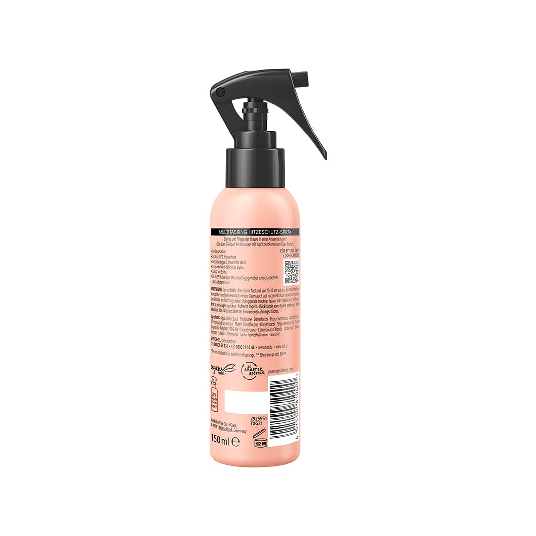 Schwarzkopf Taft x Gliss Lovely Long Multitasking Heat Protection Spray - 150ml Hair Styling - XOXO cosmetics