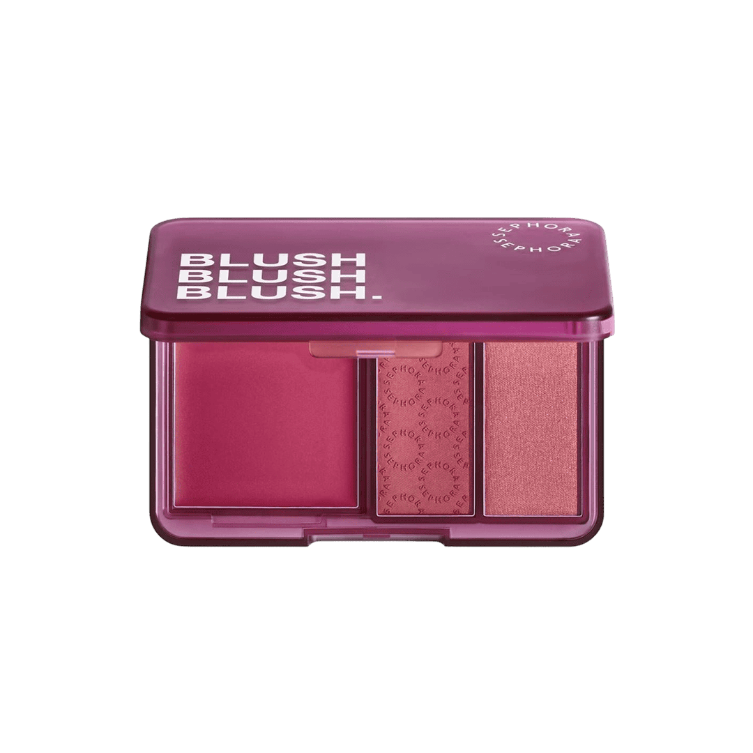 Sephora Palette Blush Blush Blush Trio Of Blushes Blush - XOXO cosmetics