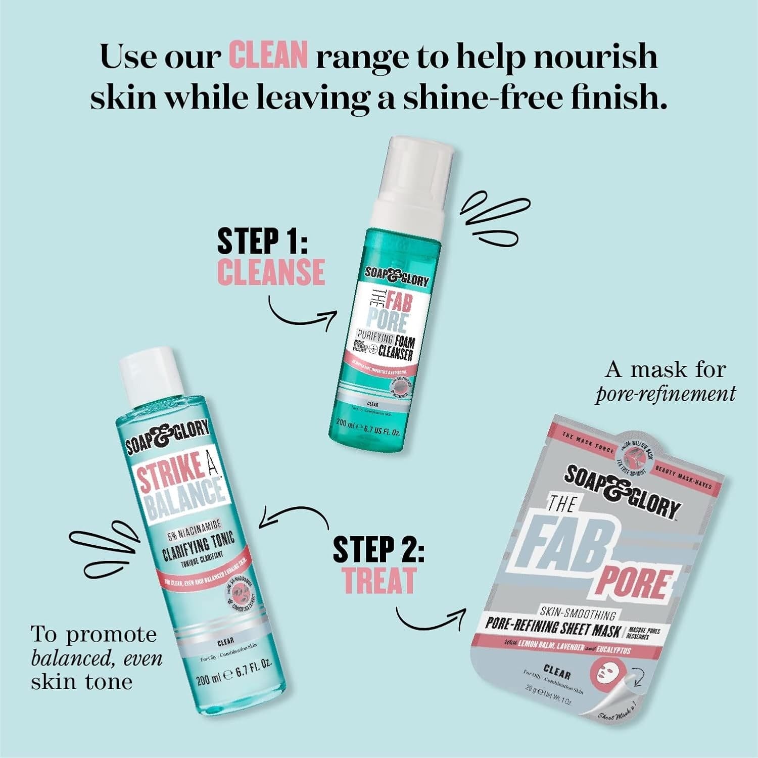 Soap & Glory The Fab Pore Purifying Foam Cleanser Cleanser - XOXO cosmetics