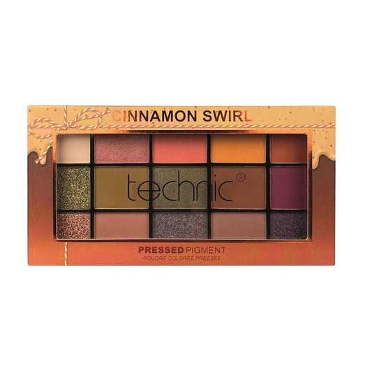 Technic Cinnamon Swirl Pressed Pigment Palette Eyeshadow - XOXO cosmetics