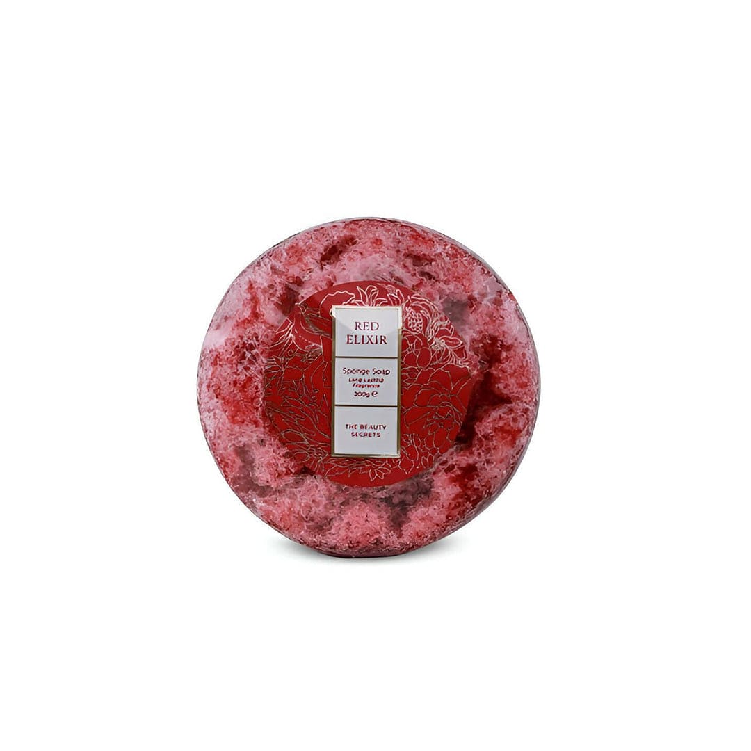 The Beauty Secrets Red Elixir Sponge Soap - 200g Soap - XOXO cosmetics