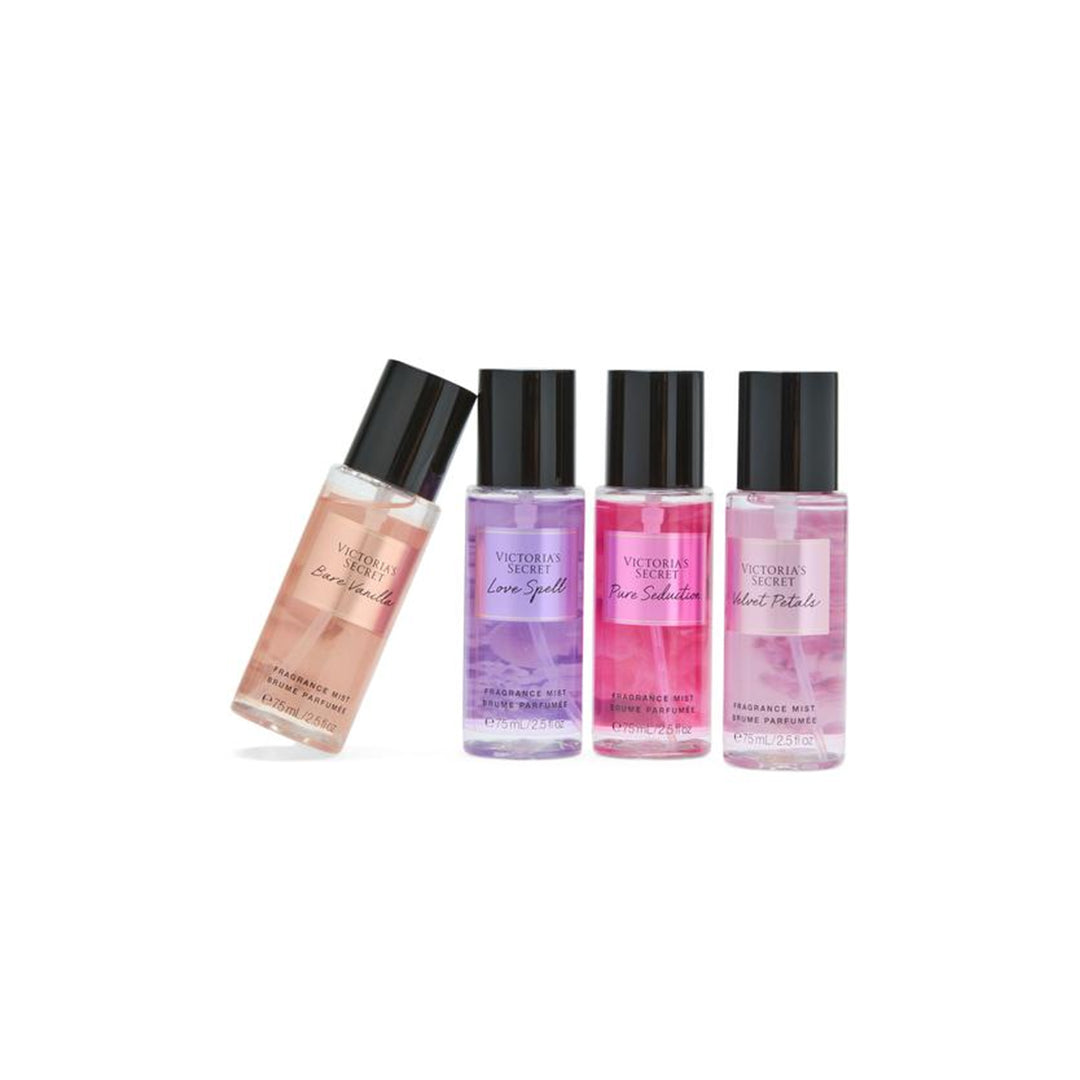 Victoria's Secret Assorted Fragrance Mini Mist Gift Set Mist Set - XOXO cosmetics