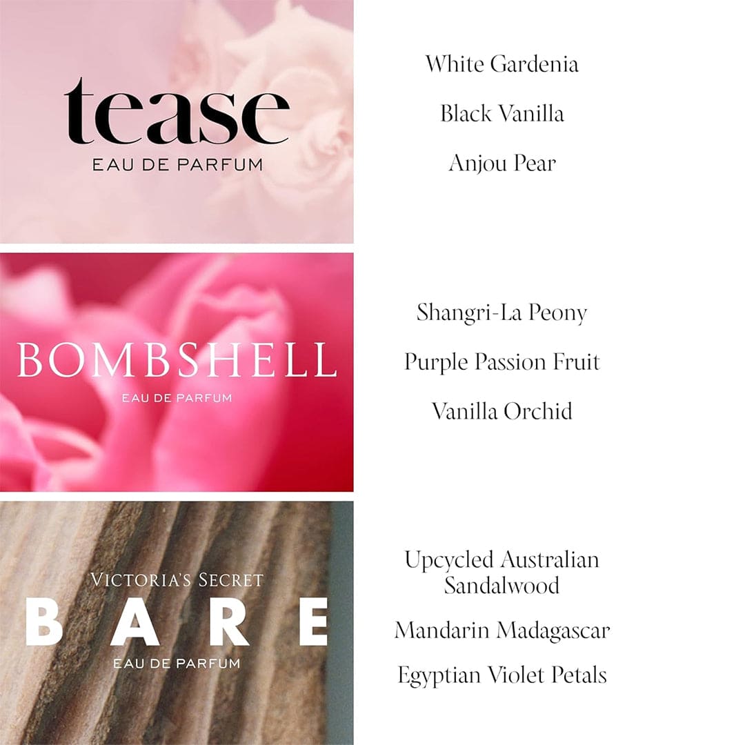 Victoria's Secret Trio De Mini Parfums De Luxe Perfume Set - XOXO cosmetics