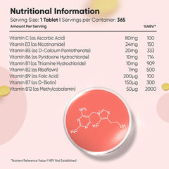 Weightworld Vitamin B Complex - 365 Tablets Supplement - XOXO cosmetics