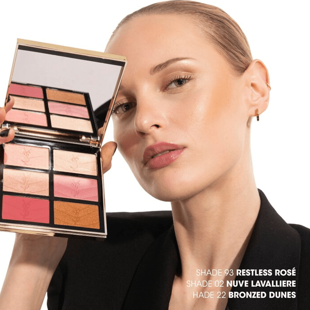 Yves Saint Laurent Golden Oasis Couture Face Palette – Blush & Highlighter Blush & Highlighter - XOXO cosmetics