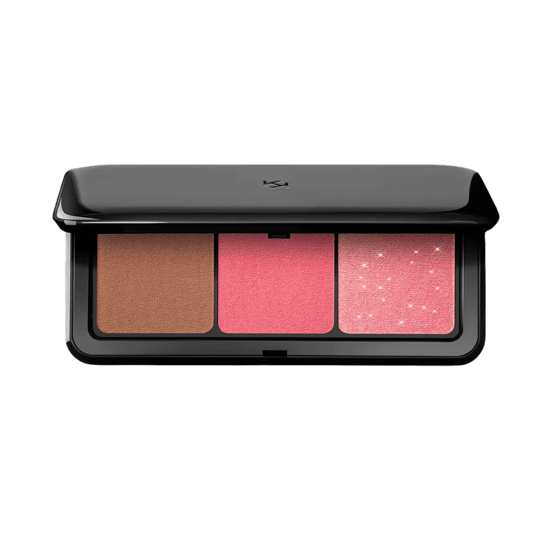 kIKO Milano Multi Finish Trio Blush & Bronzer Palette Face Palette - XOXO cosmetics