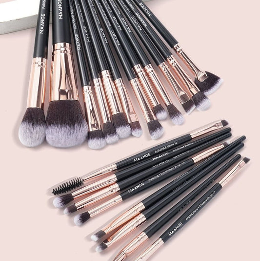 MAANGE 20pcs Makeup Brush Set - Black