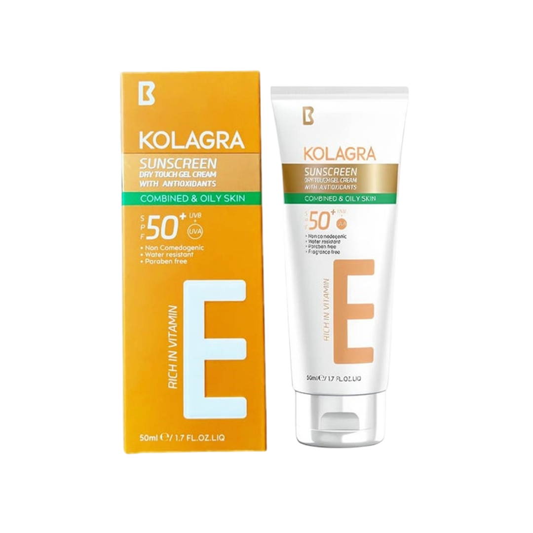 KOLAGRA Sunscreen Gel Cream For Combination & Oily Skin With SPF 50+