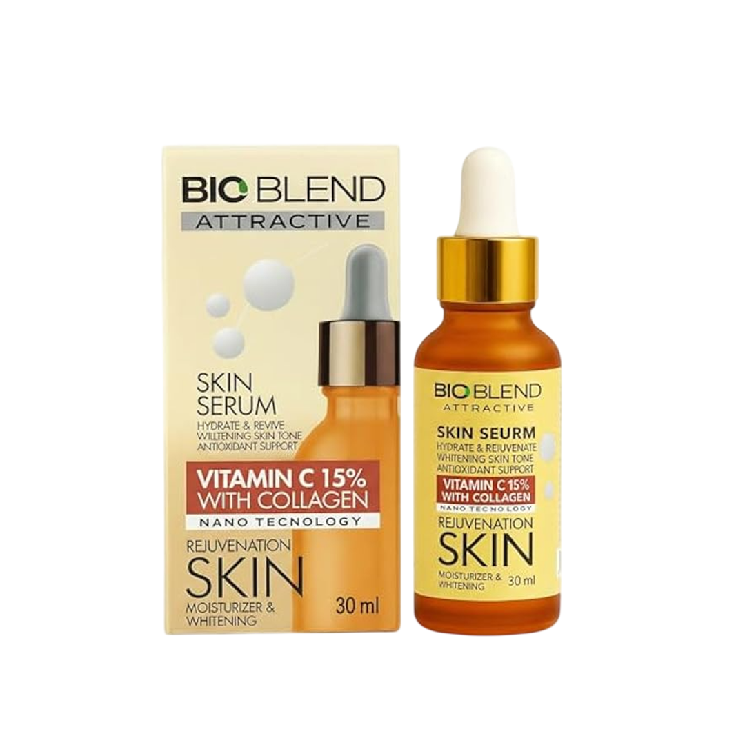 Bio Blend Attractive Vitamin C 15% With Collagen Serum - 30ml