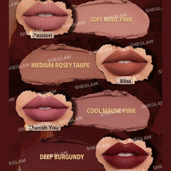 SHEGLAM Ember Rose Dynamatte Boom Long-Lasting Matte Lipstick Set