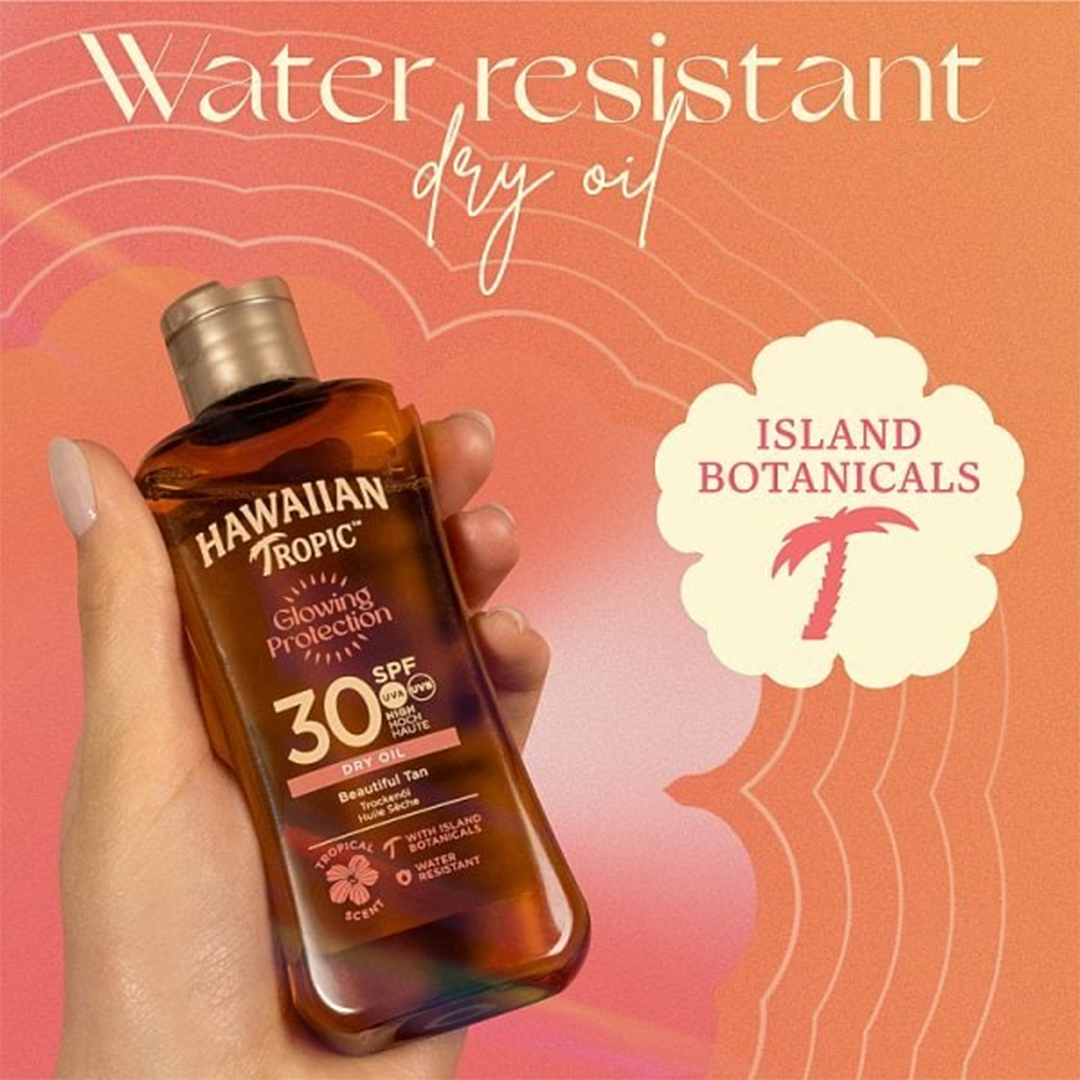 Hawaiian Tropic Glowing Protection Dry Oil Spf30 - 75ml