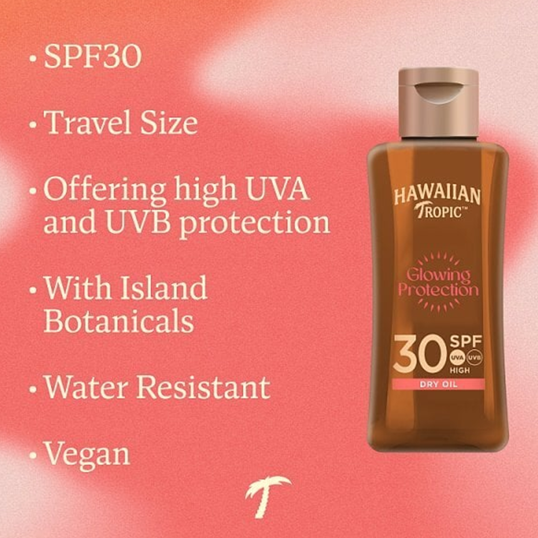 Hawaiian Tropic Glowing Protection Dry Oil Spf30 - 75ml
