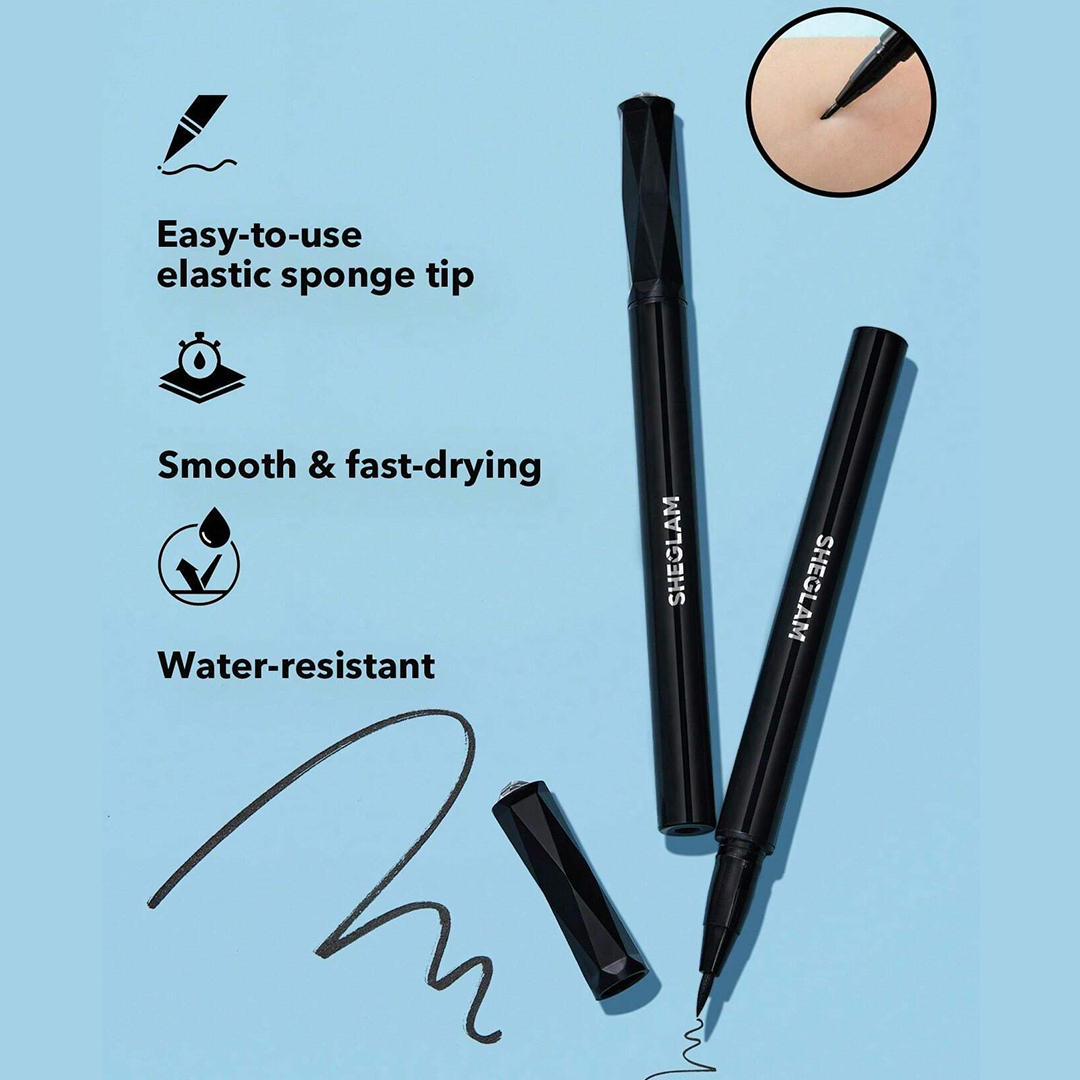 SHEGLAM On Fleek Long Lasting Liquid Eyeliner - Black
