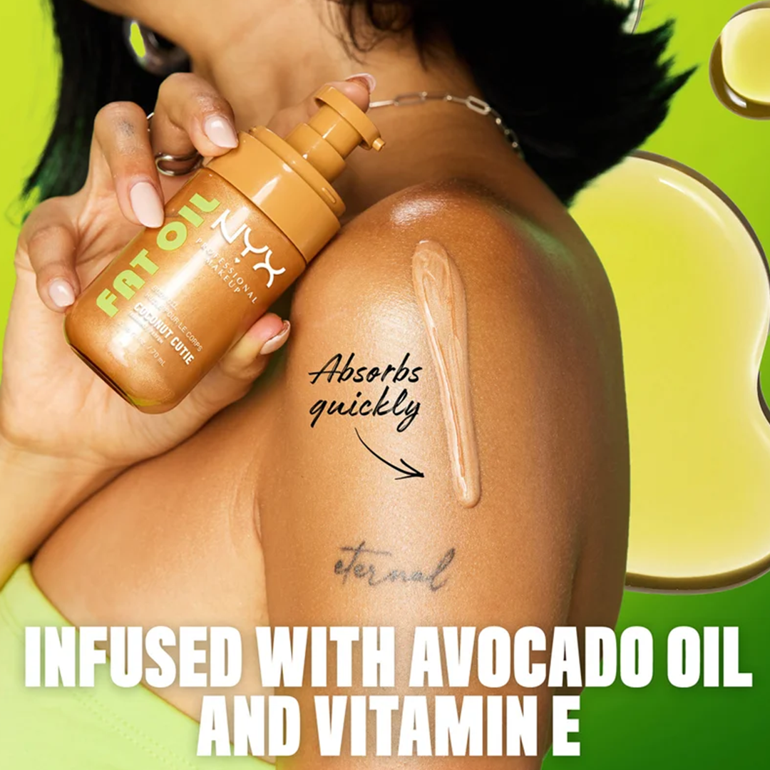 NYX Fat Oil Coconut Cutie Shimmering Body Oil