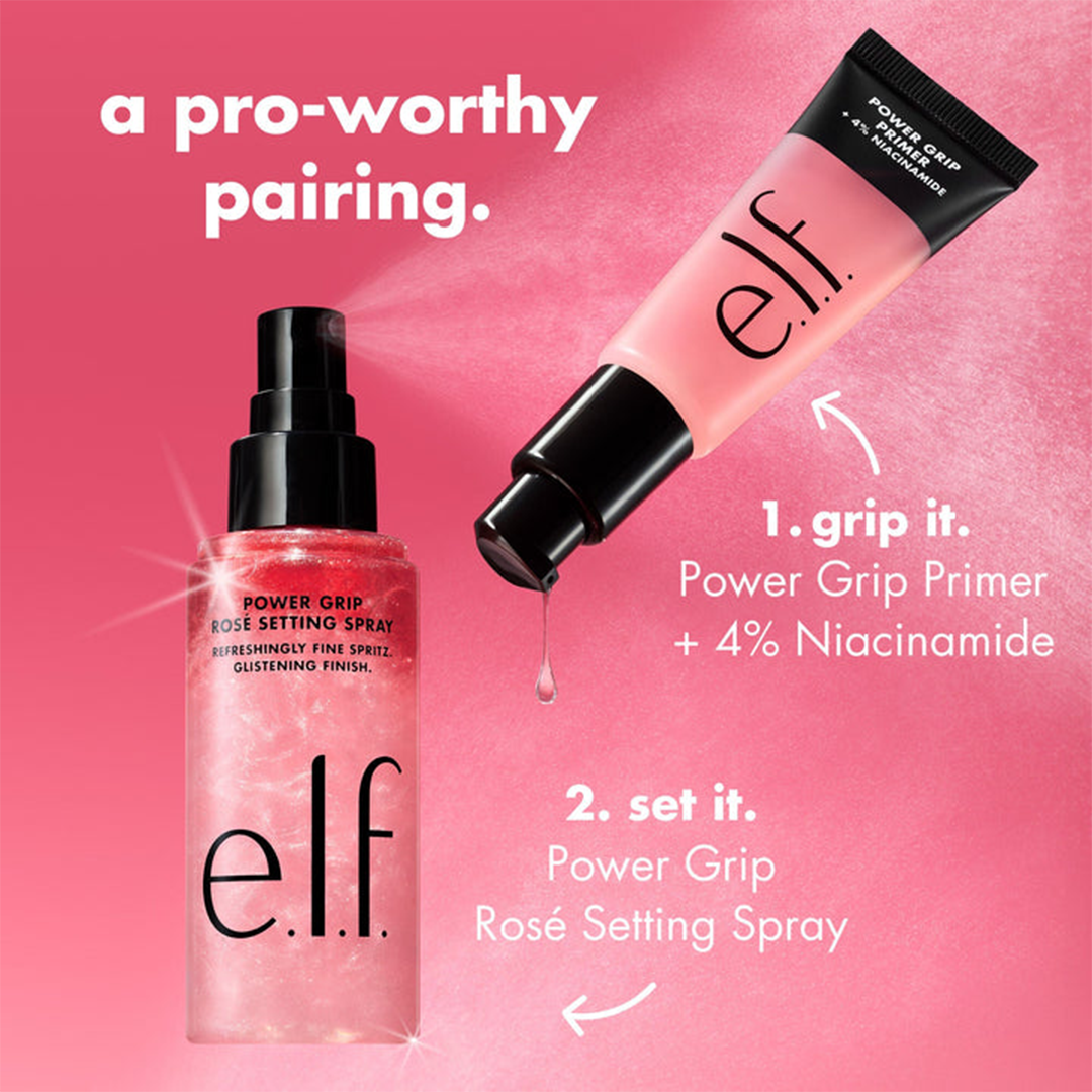 elf Power Grip Rosé Setting Spray - 80ml