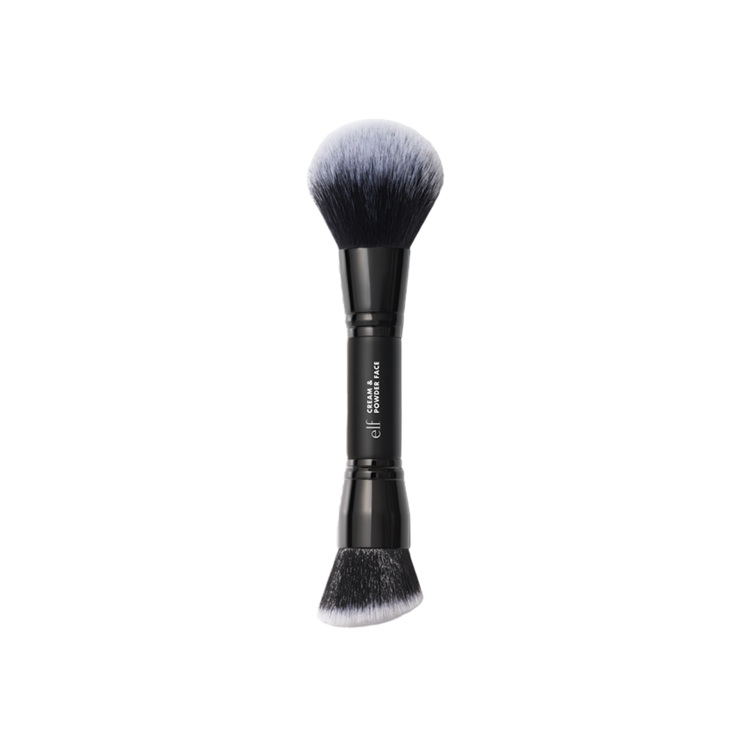 elf Dual-Ended Cream + Powder Brush