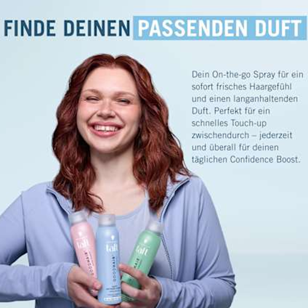 Schwarzkopf Gliss Taft Good Hair+ Duft Refresh Spray - Fresh Bloom - 150ml