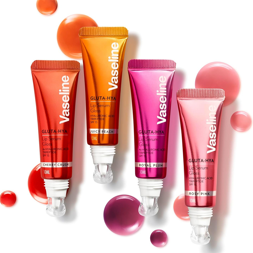 Vaseline Gluta-Hya Lip Serum Gloss - Rosy Pink - 10ml