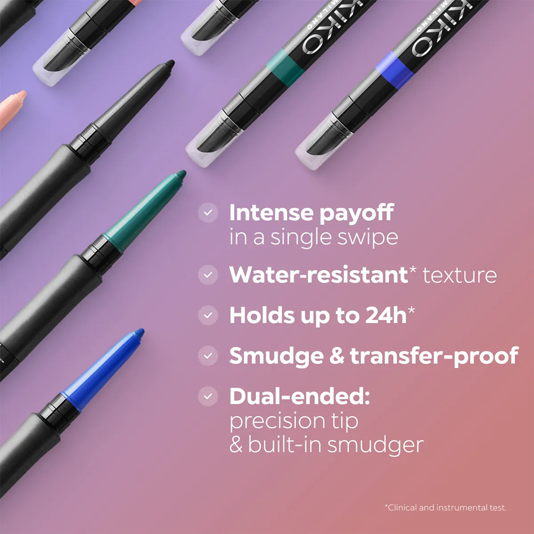 Kiko Milano Lasting Precision Automatic Eyeliner And Khôl - 16 Black