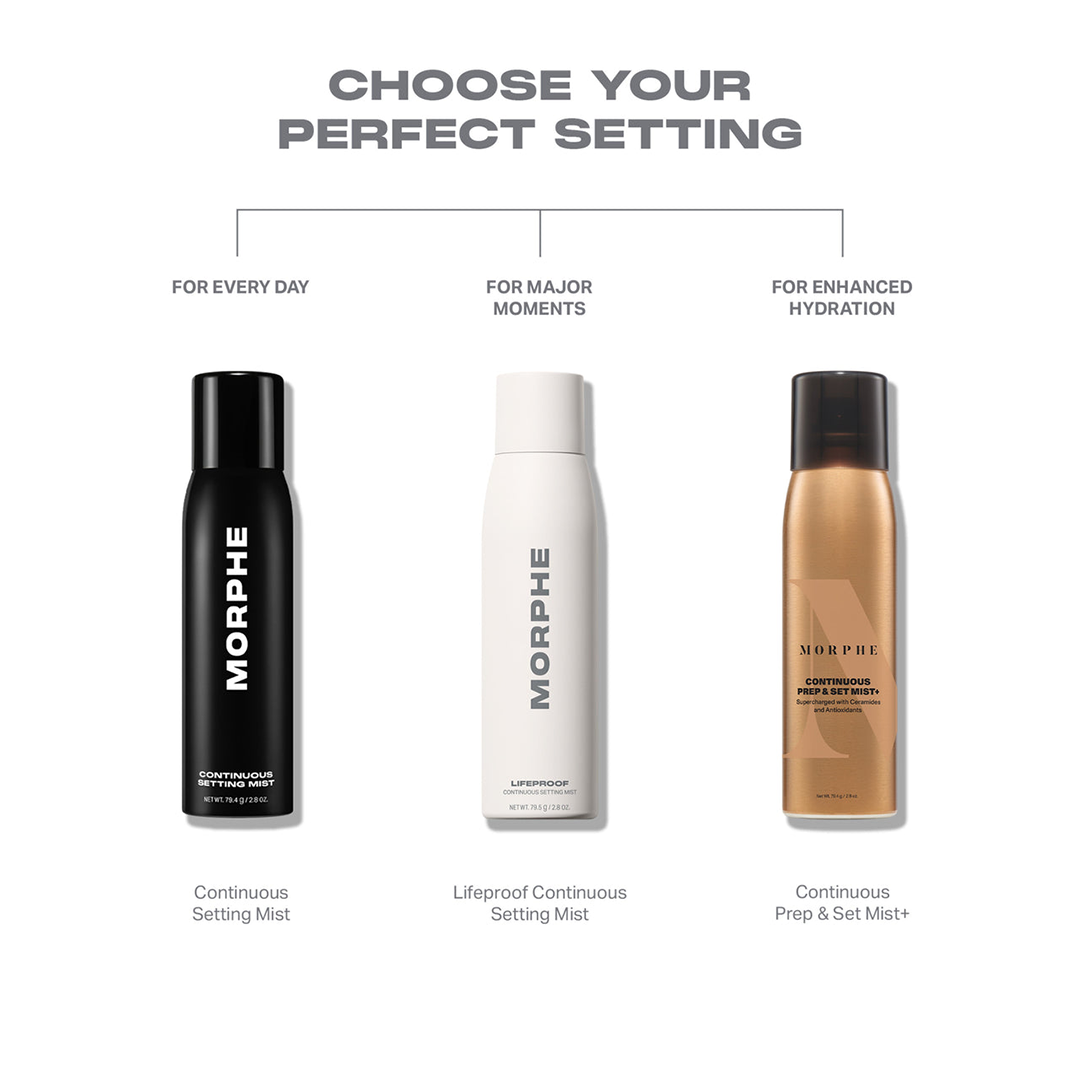 Morphe Lifeproof Continuous .Setting Mist - 2.8 OZ