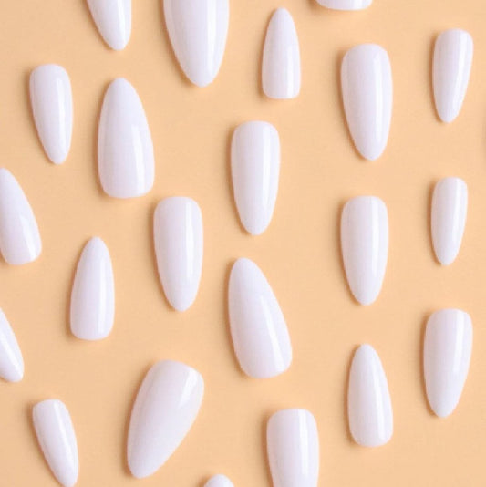 Elevate Your Style With 24pcs Long Almond Solid Color Press On Nails