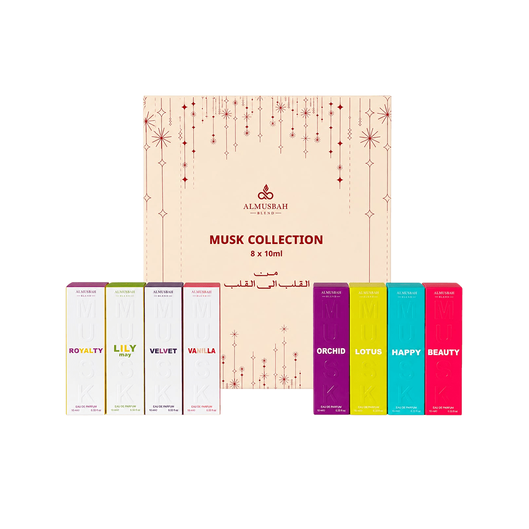 Al Musbah Blend Musk Perfume Collection 8 x 10ml Perfume Set - XOXO cosmetics