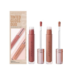 Anastasia Beverly Hills Tinted Gloss Duo - Caramel / Tan Rose Lip Kit - XOXO cosmetics