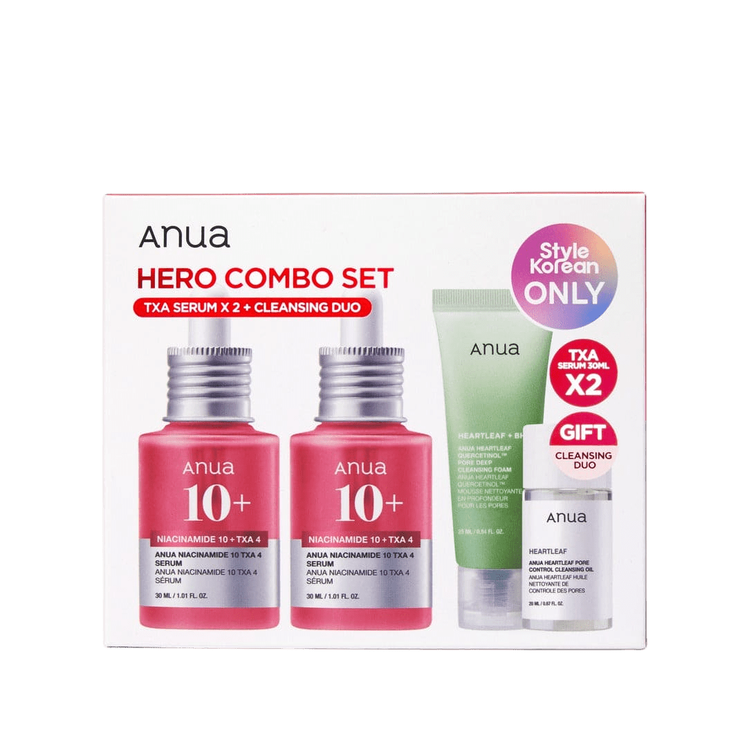 Anua Hero Combo Set TXA Serum x2 + Cleansing Duo Perfume - XOXO cosmetics