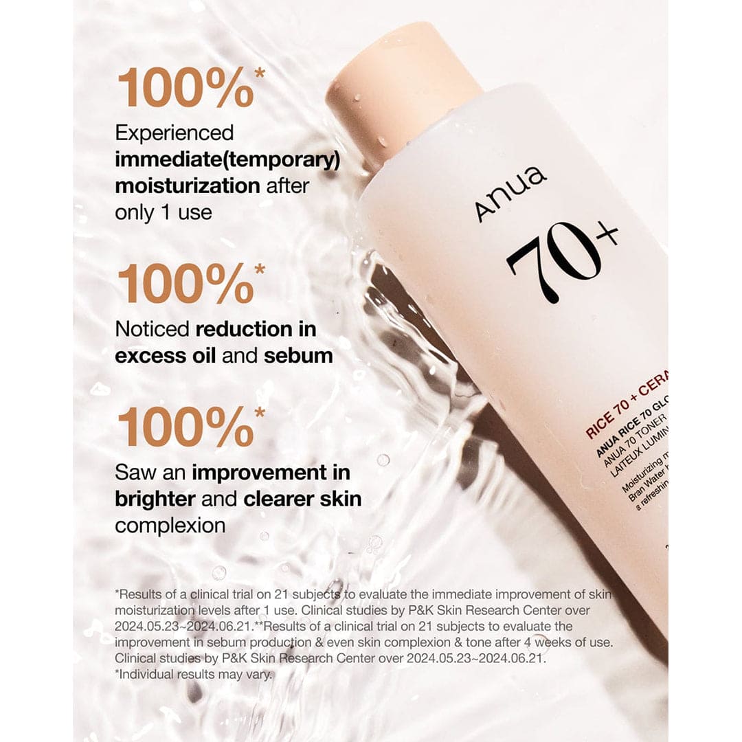 Anua Rice 70 Glow Milky Toner Toner - XOXO cosmetics