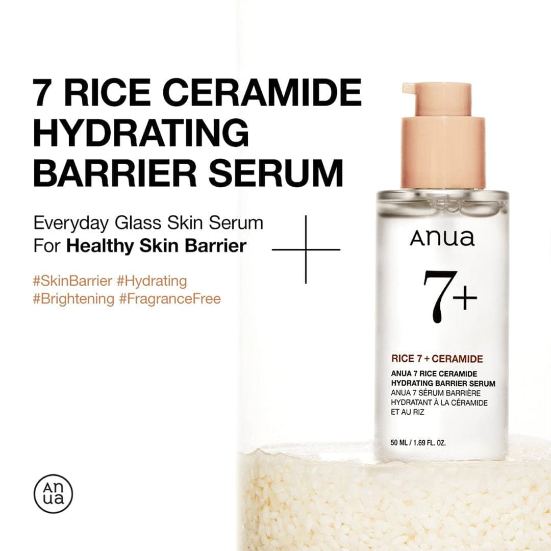 Anua Rice Ceramide 7 Hydrating Barrier Serum - 50ml Face Serum - XOXO cosmetics