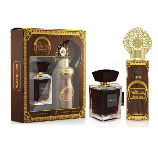 Arabiyat by My Perfumes Khashab & Oud Gift Set For Unisex Eau De Parfum Perfume Set - XOXO cosmetics