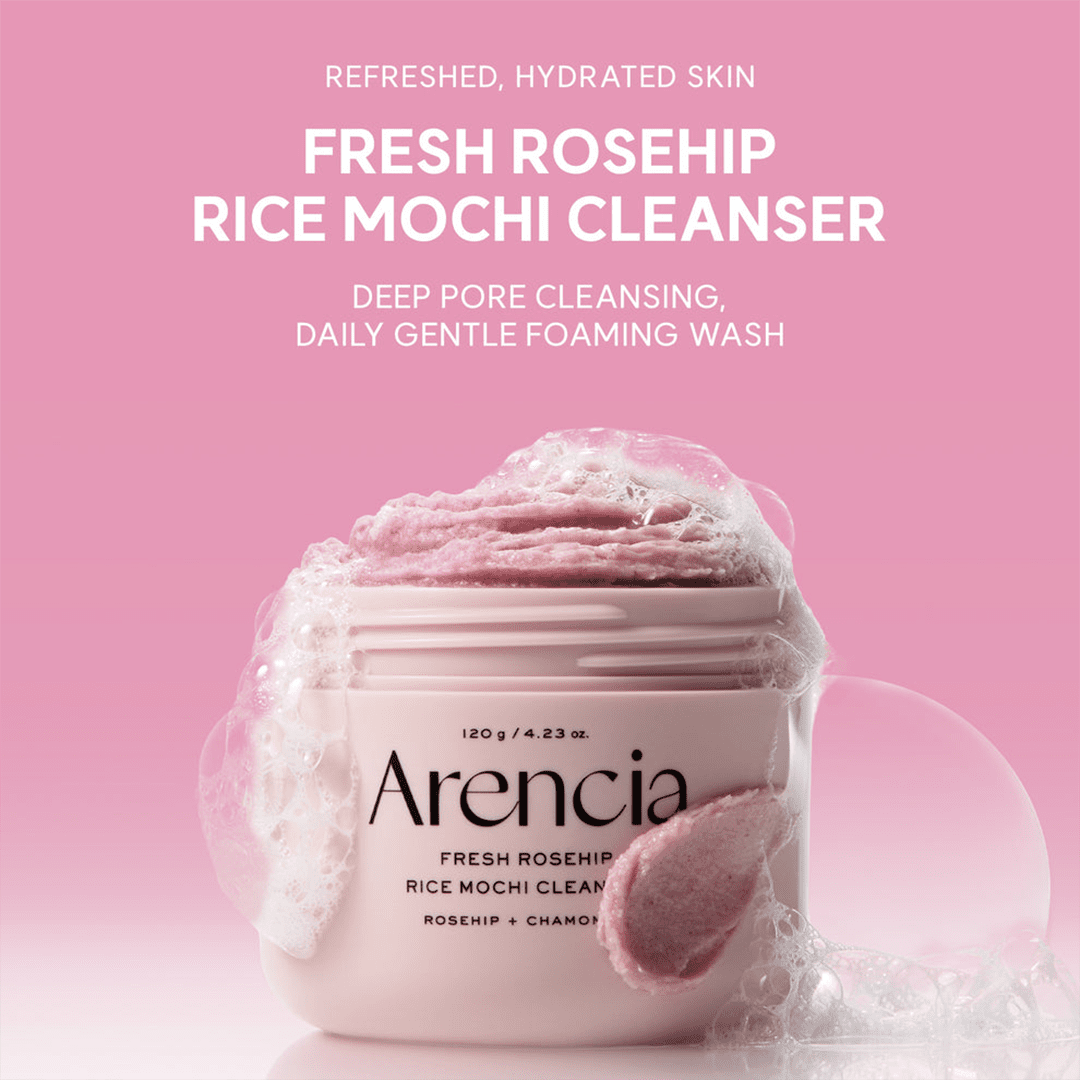 Arencia Fresh Rosehip Rice Mochi Cleanser - 120g Cleanser - XOXO cosmetics