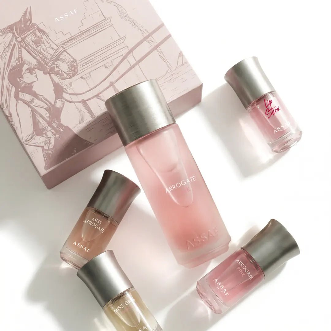 Assaf Arrogate Pink Set 200ml + 4 x 20ml Perfume - XOXO cosmetics