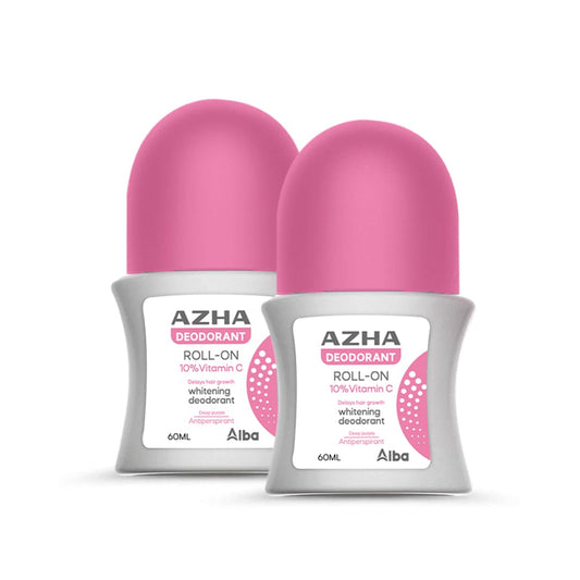 Azha Roll On 60ml - Deep Purple Pink 1+1 Deodorant - XOXO cosmetics