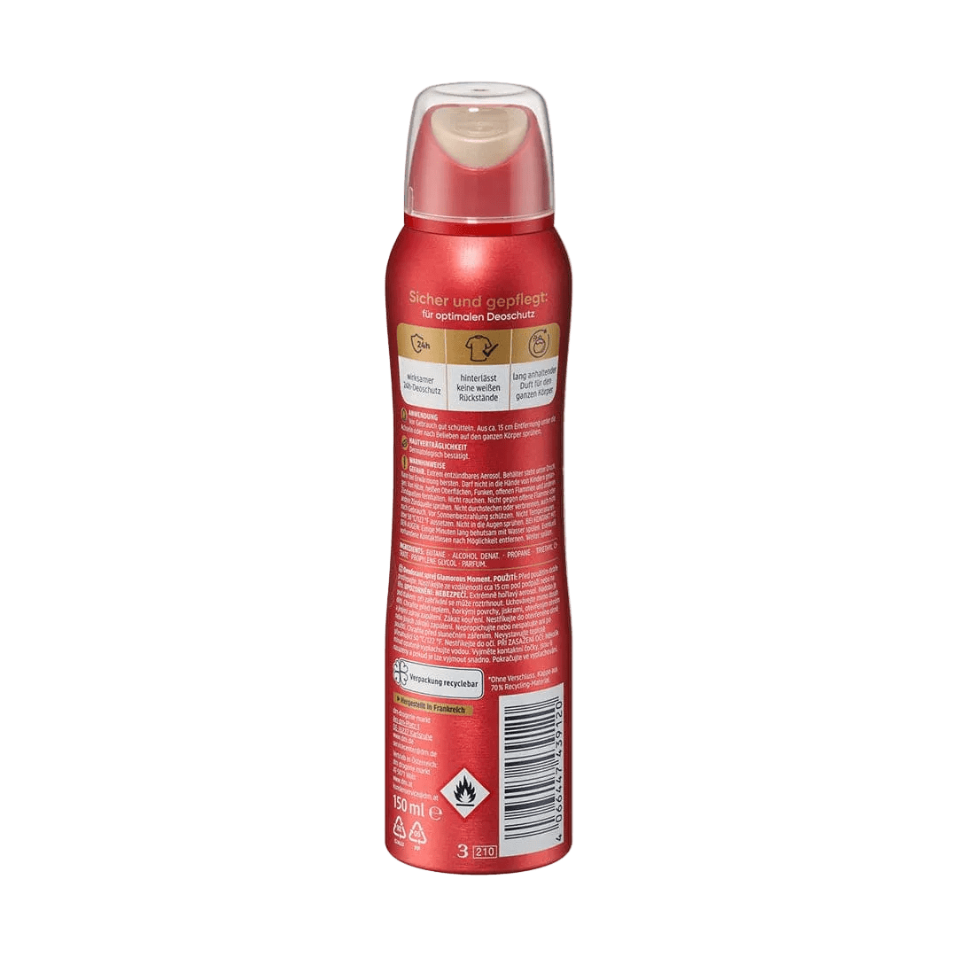 Balea Glamorous Moment Parfum Deodorant - 150ml Deodorant - XOXO cosmetics